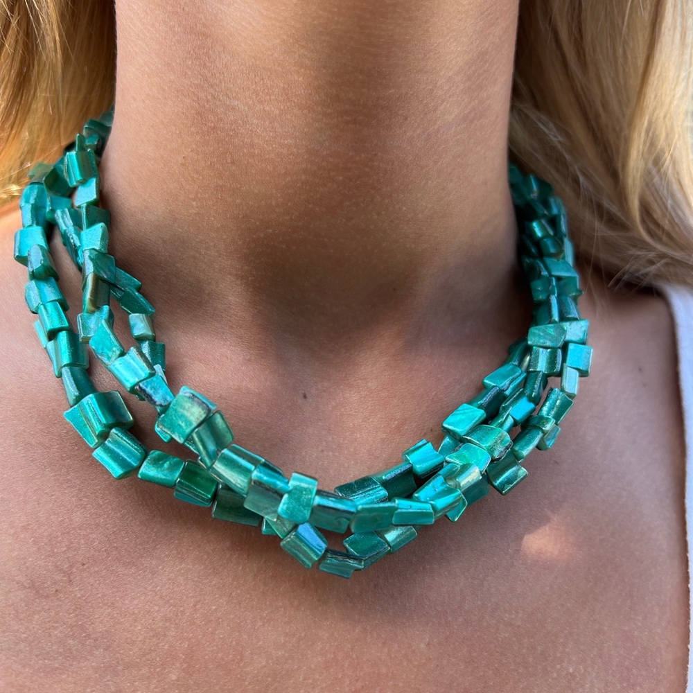Turquoise Abalone Shell Necklace